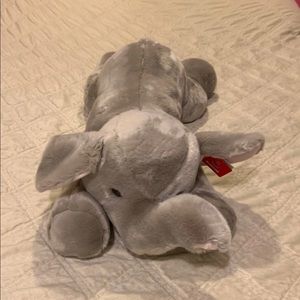 Stuffed lying elephant
